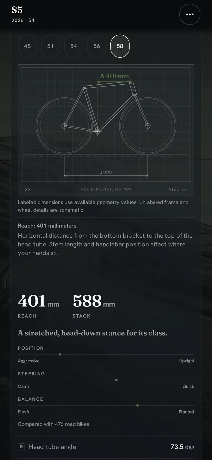 Quiver geometry view showing a frame blueprint and measurements